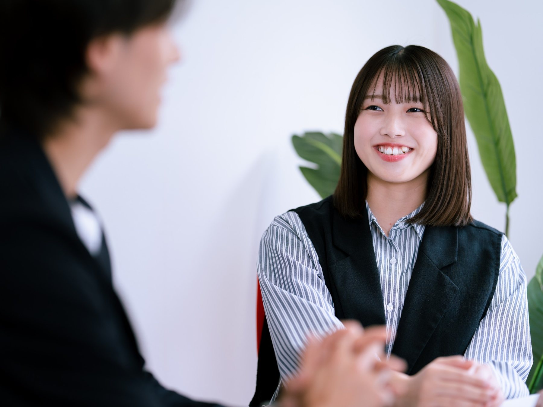 学生との面談の様子
